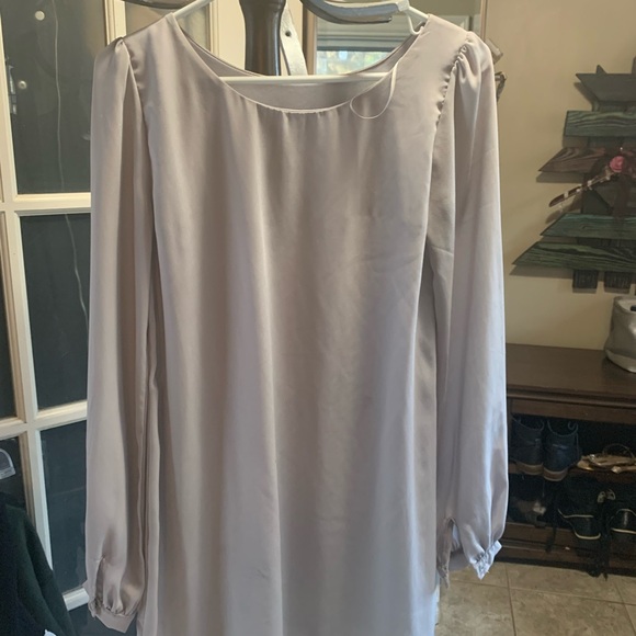 Lulus Light Gray Dress - Picture 2 of 3